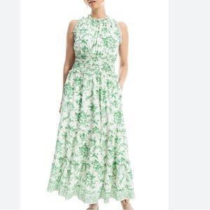 MAX STUDIO Floral Smocked Dress